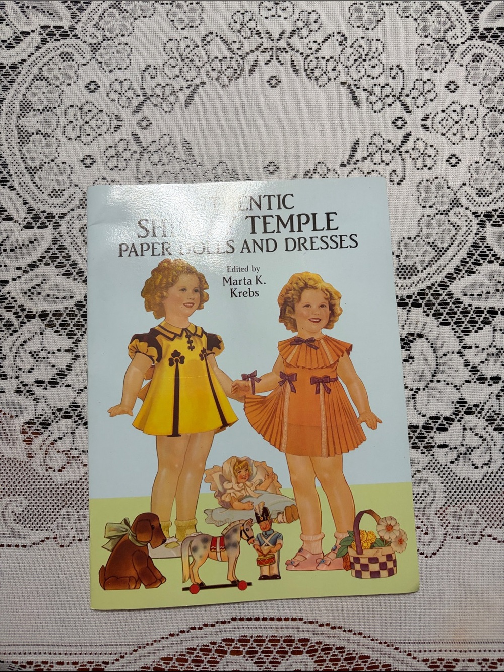 Vintage-Style Shirley Temple Paper Dolls Book -